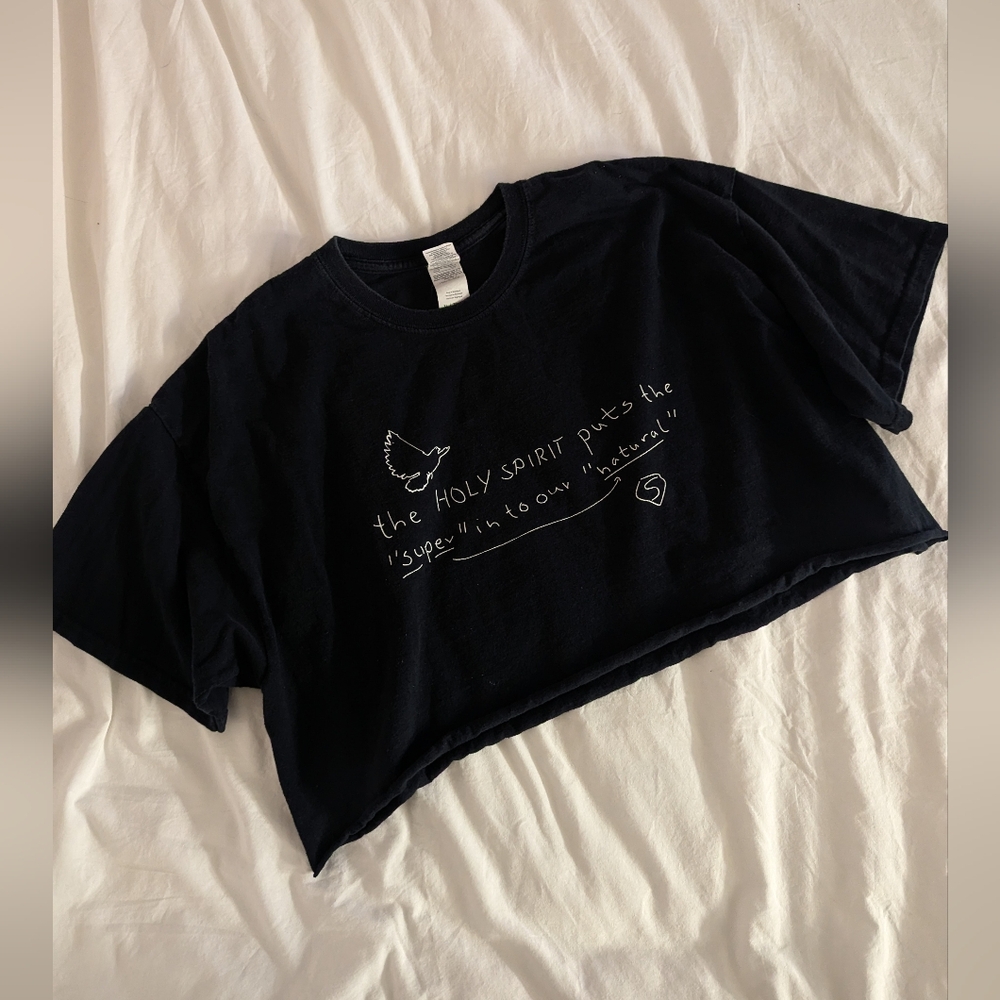 Holy Spirit Supernatural Cropped Cotton Tee Shirt Bethel, Redding, California